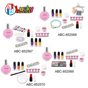 Kit de maquillage Lucky Toys, parfum, rouge à lèvres, vernis à ongles écologique à retirer, kit de pinceaux de maquillage DIY, crayon à sourcils, collier, tatouage - Product Image 4