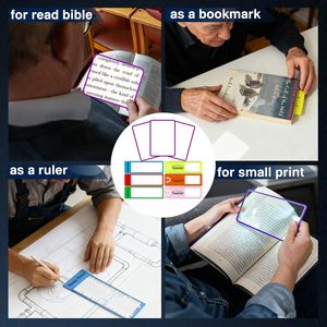 IDEA GIFT Wholesale Custom Fresnel Lens Magnifying Bookmark Promotional Giveaway PVC Card Magnifier with Ruler for Business Gift - Product Image 6