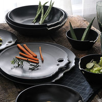 Vaisselle de style européen P&T, assiettes en porcelaine pour pâtes, steaks, desserts, pour hôtels et restaurants