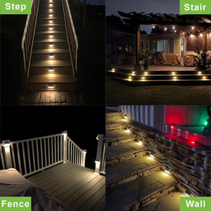 Luci Solari Professionali per Scale da Giardino, Lampade Solari per Esterni con Batteria da 1200mAh, Alta Luminosità - Product Image 6