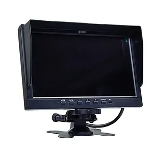 HD 7 inch Quad-View Car Monitor hỗ trợ màn hình cảm ứng và hồng ngoại điều khiển từ xa