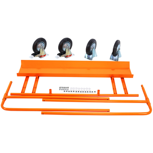 Chariot de service OEM personnalisable pour plaques de plâtre, à 4 roues, capacité de charge 100 kg, plateforme de transport et de stockage en fer pour panneaux et tôles - Product Image 3