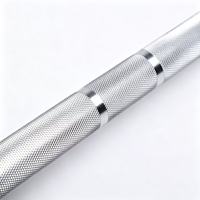 Barre d'haltères en acier robuste pour usage domestique et commercial, avec poignée antidérapante, design portable, longueur réglable de 1,2 m à 2,2 m, 2 roulements