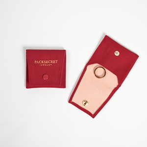 PackSecret Customized Luxury <b>Magnetic</b> Gift Box Corrugated Paper Packaging Boxes with Microfiber <b>Button</b> Pouch Foil Logo Printed - Product Image 2