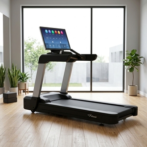 Tapis roulant commercial à écran tactile de 32 pouces, système Android, vitesse de 1 à 20 km/h, inclinaison de 0 à 20 %, équipement de course robuste pour salle de sport - Product Image 3