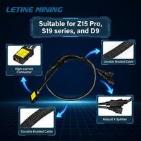 Cordon d'alimentation Bitmain ANTWIRE C20-P13 1,2 m 20 A compatible avec les machines de minage ASIC S21 Plus, S21 XP, S21 Pro, KS5, L5
