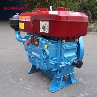 SHARPOWER monocylindre ZS1115 22HP 24HP moteur diesel minier refroidi à l'eau avec modèle de marque Kick Start