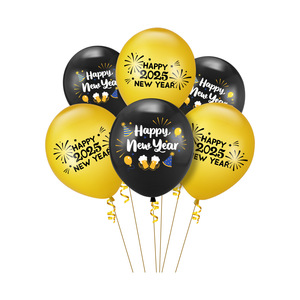 Ychon 32 pulgadas 2025 número globos de aluminio feliz 2025 Año Nuevo globos fiesta suministros aniversario hogar Oficina decoraciones - Product Image 3