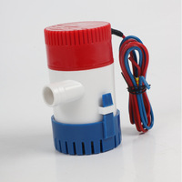 Pompe de cale marine submersible mini 12V 24V DC 1100GPH avec moteur à aimant permanent et hauteur de refoulement max. de 4M
