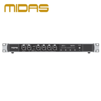 Système de monitoring personnel MIDAS HUB4 48 canaux avec AES50 StageConnect PoE 4 sorties XLR/TRS pour mélangeurs personnels DP48