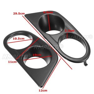 Par de Cubiertas para Faros Antiniebla con Conducto de Aire para BMW E46 M3 2 Puertas 2001-2006, Fibra de Carbono, Negro Brillante - Product Image 6