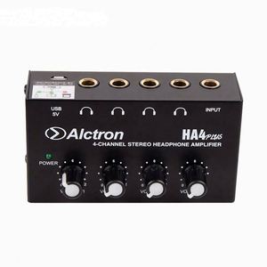 Alctron Ha4plus Amplificateur de casque portable 4 canaux, mini mixeur, moniteur sonore stéréo, interface audio USB compacte, bonne qualité - Product Image 3
