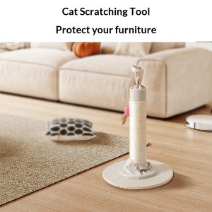 Candy <span class=keywords><strong>Cat</strong></span> Scratching Post - Alat Garukan Kucing Sisal Tahan Lama Anti-Rontok dengan Mainan Bulu Grosir Langsung dari Pabrik untuk Toko Hewan Peliharaan - Product Image 3