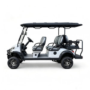 <b>Model</b> <b>D</b> 4+2 Seater Electric Golf Cart with LED Front Headlights, Support Custom Logo - Product Image 3