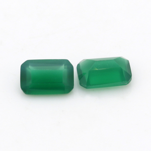 Prezzo all'Ingrosso <span class=keywords><strong>Pietra</strong></span> Preziosa Naturale <span class=keywords><strong>Agata</strong></span> Verde Calcedonio Forma Ottagonale 6x4mm per Creazione di Gioielli - Product Image 1