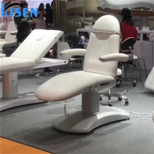 KISEN Professional Electric 3/4 Motors Commercial Salon Spa Massage <b>Table</b> Beauty Salon Lash Bed Luxury <b>White</b> Base Facial Spa Bed - Product Image 2