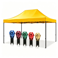 Tente pliante à grande auvente WavearCustom - Tissu Oxford imperméable à triple couche, montage facile, salons professionnels, extérieur, 3x3, 3x6, 3x4.5, toutes tailles