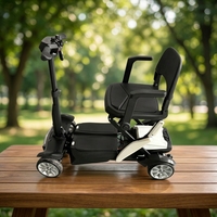 Trottinette Électrique Pliante Intelligente à 4 Roues avec Moteur Brushless Ultra Légère pour Personnes Âgées
