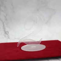 Carte de mariage en acrylique miroir doré de luxe en gros, carte de placement et de table de haute qualité avec différents numéros en acrylique