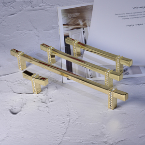 Yeni fransız İtalyan lüks altın elmas dolap dolap kristal mutfak kolu, mobilya kolları - Product Image 2