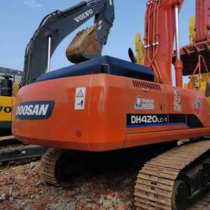 รถขุดมือสองราคาถูก Dh420LC-7 ขาย รถขุดไฮดรอลิกตีนตะขาบ DOOSAN 420LC สีแดง สภาพดี นำเข้าจากเกาหลี - Product Image 2