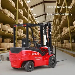 Carretilla elevadora eléctrica Xingcha, apilador hidráulico de 2 toneladas, 1100mm de longitud de horquilla, pequeña tracción en las cuatro ruedas, cargador interior, nueva condición de carga - Product Image 1