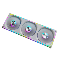 Ventilateur de refroidissement pour boîtier d'ordinateur de jeu Manmu SFS-40 120 mm ARGB à roulement fluide, kit de 3 ventilateurs silencieux sans câble pour PC, 120 mm