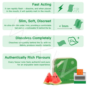 Vente en gros Personnalisables Beauté Naturelle Biotine Bandelettes Orales Sans Sucre Biotine Film Oral Vegan Supplément Biotine Bandelettes Orales - Product Image 6