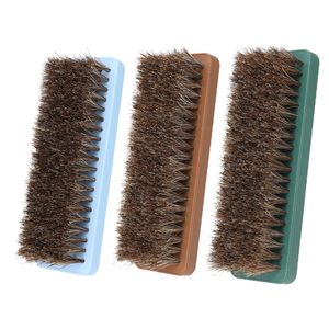 <span class=keywords><strong>Cepillo</strong></span> de limpieza de zapatos de <span class=keywords><strong>pelo</strong></span> de caballo <span class=keywords><strong>Cepillo</strong></span> de pulido brillante para botas de zapatos de cuero de fácil agarre - Product Image 1