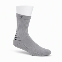 Chaussettes de randonnée sur mesure, chaussettes de trekking extensibles avec bord côtelé et logo