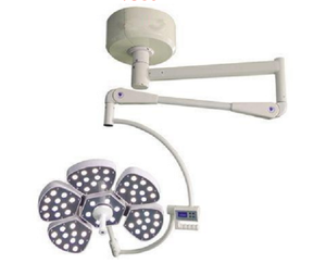 Lampes halogènes à pétales à LED autonettoyantes anti-rayures Lampes chirurgicales à double tête en acier inoxydable Matériau pour animal de compagnie - Product Image 1