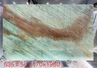 Dalle de pierre en quartzite vert Gaya FANCY STONE, 1,8 cm, finition polie, pour plans de travail de cuisine, murs de salle de bain et projets de meubles.