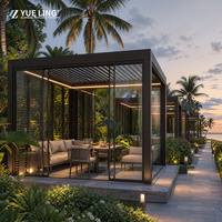 Pergola en aluminium à toit à lamelles Progola, sur mesure pour les constructeurs et les entrepreneurs en bâtiment, pergola de jardin, patio, protection contre la pluie, ombrage