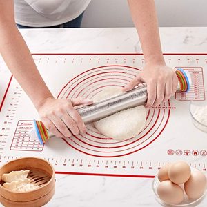 Tapis <span class=keywords><strong>de</strong></span> pâtisserie en silicone <span class=keywords><strong>de</strong></span> qualité alimentaire 12''x16'' 0,4 mm, antidérapant, écologique, résistant au four, plaque <span class=keywords><strong>de</strong></span> cuisson pour la cuisine, couleurs personnalisables, sur mesure - Product Image 3