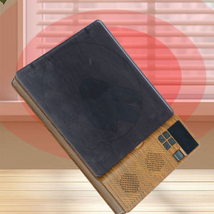 Reproductor de CD de Escritorio Retro con Altavoz Integrado, Reproducción USB, Carga Tipo C, Entrada AUX, Cubierta Antipolvo para Hogar y Oficina - Product Image 5