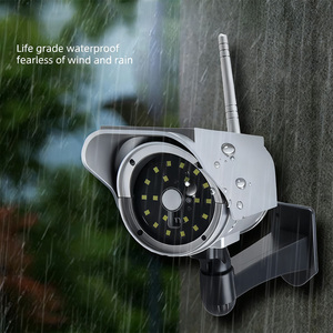 Intelligente Solarleuchte mit Bewegungsmelder und Sprachansage, Realistisches Kameradesign für Heimsicherheit, Wandlampen - Product Image 5