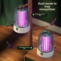 Nuevo Matamosquitos Eléctrico No Tóxico para el Hogar con Clasificación IP33, Trampa de Doble Uso con Luz UV para Interiores/Exteriores, Repelente para Camping