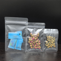 Sachet Doypack Transparent Blanc Vierge, Design Uni, Fermeture Éclair Étanche, pour Emballage Personnalisé de Noix et Snacks