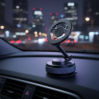 Soporte Universal Giratorio 360° para Teléfono Móvil en el Auto, de Aleación, con Operación con una Sola Mano