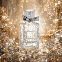Flacon de parfum en verre personnalisable avec logo, 30ml/50ml, atomiseur transparent avec couvercle à nœud