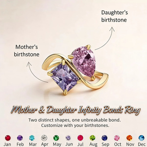 Sun Hung <b>Yue</b> Teardrop Zircon Square Ring Adjustable Opening Real Gold Plating For Women Fashion Jewelry - Product Image 5