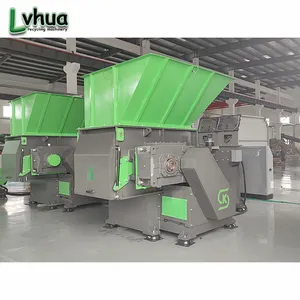 Lvhua Afval Plastic Klonterblok Plastic Shredder Machine Enkele As Shredder Machine Voor Pe Pp Recycling