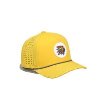 Casquette de golf imperméable perforée OEM 5 panneaux avec logo personnalisé
