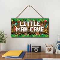 Panneau mural rectangulaire en bois Art Déco pour la décoration de la porte de la chambre de garçon