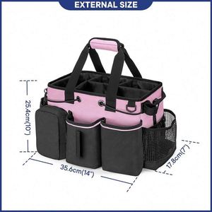 BSCI Factory Large Professional Cleaning Caddy With Detachable <b>Divider</b> Supply Organizer Cleaning <b>Bags</b> for Housekeepers Cleaners - Product Image 6