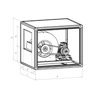 Ventilateurs centrifuges à vitesse unique à entraînement par courroie MAB MECT de fabrication italienne haute performance, boîtier en aluminium et acier inoxydable