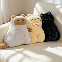 Niedliche Katzen- & Hunde-förmige Plüschkissen Weiche Flauschige Kissen in Maßanfertigung Unisex für Schreibtischnickerchen Lendenstütze und Wohndekor Geschenke