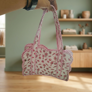 Nouveauté 2026 Sac cabas en coton matelassé léger pour femme, style bohème, à ouverture supérieure, pour usage quotidien, mode hiver, été, automne, sacs de plage - Product Image 3