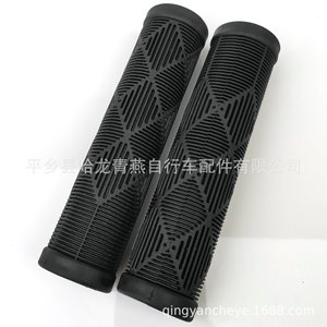 Empuñaduras de bicicleta con agarre suave, 12,5 cm de largo, negras, antideslizantes, que absorben los golpes, para bicicleta de montaña - Product Image 2