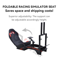 GY046-4 ODM - Ensemble de simulateur de course automobile avec cadre en acier haute résistance, siège inclus, pour Xbox 360, Logitech G25, G27, G29